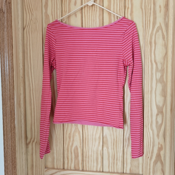 UO Out From Under Betty Boatneck Long Sleeve Henley Top - Picture 3 of 7